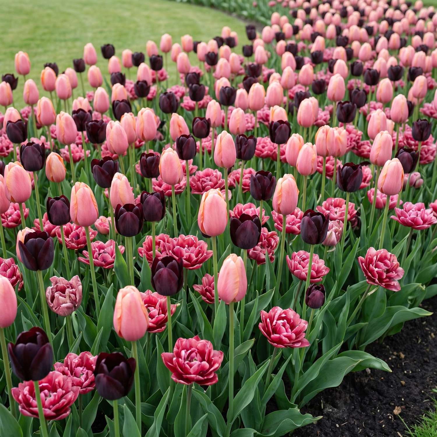 Valmis kukkapenkki 'Rose Noir' (1 m²)